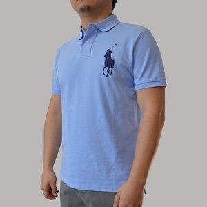 NWT Polo Ralph Lauren Big Pony Mesh Polo Shirt CUSTOM SLIM FIT